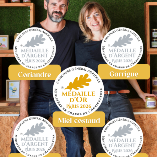 5 médailles au Salon International de l&rsquo;Agriculture 2026 pour les miels de La Butinerie