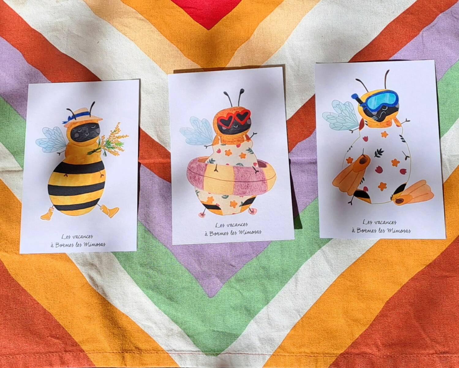Cartes postales illustrées Zaza l'Abeille – Image 7